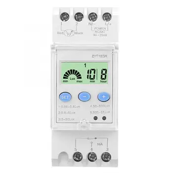 Intelligent optical control sensor time optical control switch controller 90-250v digital time relay for electrical equipment
Intelligent optical control sensor time optical control switch controller 90-250v digital time relay for electrical equipment