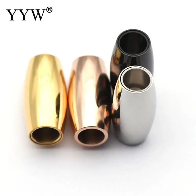 

10pcs Stainless Steel Magnetic Clasps 3mm 4mm 5mm 6mm Clasp For Leather Cord Magnet Lace Buckle Jewelry Diy Making Bracelet Bulk