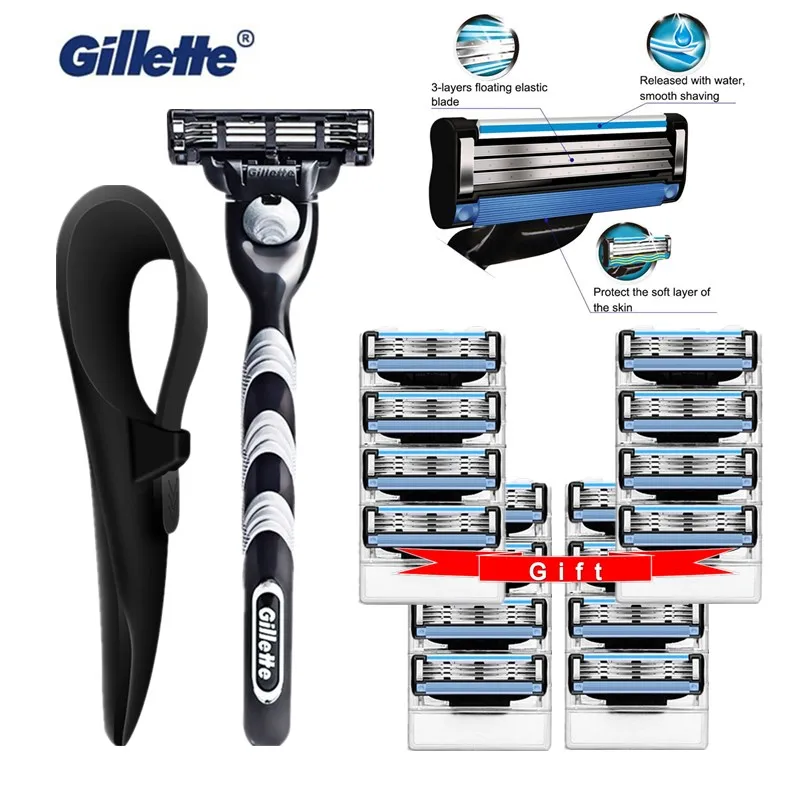 Original Gillette Mach 3 Men Manual Razors Machine for Shaving Blade Mach 3 Cassettes for Shaving Gillette 3 Layer Razor Blade
Original Gillette Mach 3 Men Manual Razors Machine for Shaving Blade Mach 3 Cassettes for Shaving Gillette 3 Layer Razor Blade