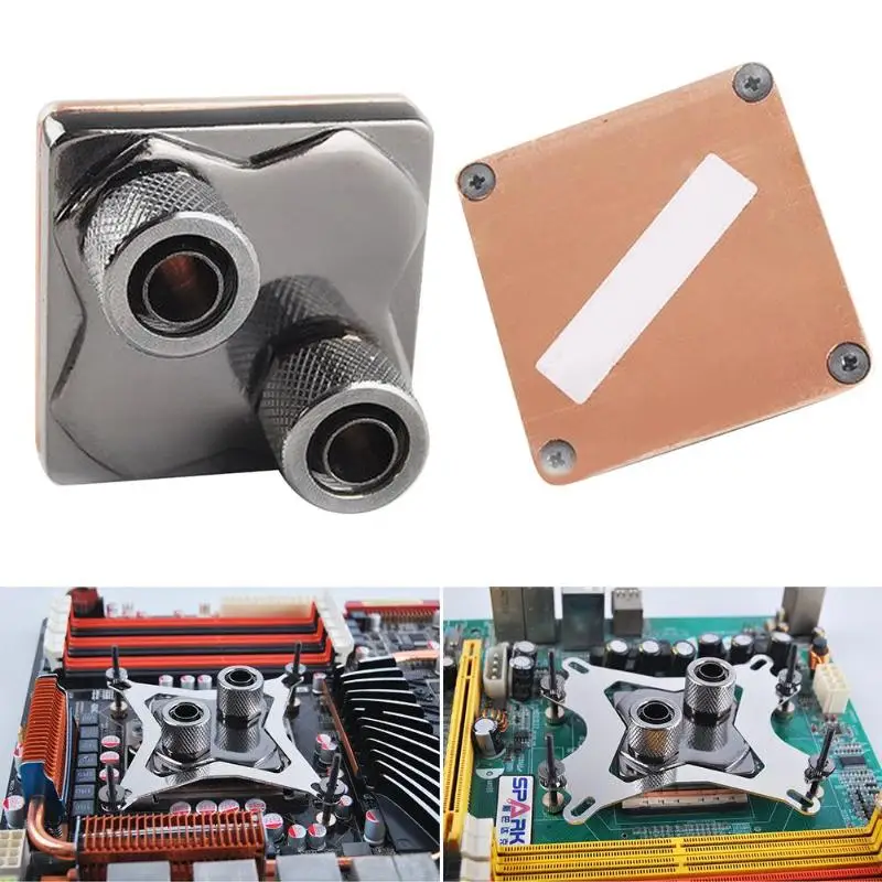 Universal Copper Water Cooling Block G1/4 thread Computer CPU Radiator for Intel 2011 1366 1156 1155 775 478 AMD platform
Universal Copper Water Cooling Block G1/4 thread Computer CPU Radiator for Intel 2011 1366 1156 1155 775 478 AMD platform