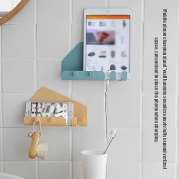 Phone Holder For Iphone 11 Tablet Stand Wall Mount Traceless Hook Hanger Storage Rack Space Saving Multifunctional Stand Durable
Phone Holder For Iphone 11 Tablet Stand Wall Mount Traceless Hook Hanger Storage Rack Space Saving Multifunctional Stand Durable