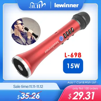 Lewinner Professional Karaoke Microphone Wireless Speaker Portable Bluetooth microphone for phone iphone Handheld Dynamic mic
Lewinner Professional Karaoke Microphone Wireless Speaker Portable Bluetooth microphone for phone iphone Handheld Dynamic mic
