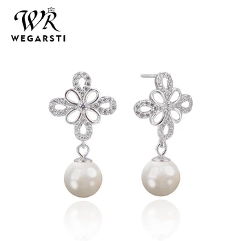 WEGARSTI 925 Sterling Silver Natural Fresh Water White Pearl Drop Earrings For Women Girl Lovers' Wedding Gift Orecchini Donna
WEGARSTI 925 Sterling Silver Natural Fresh Water White Pearl Drop Earrings For Women Girl Lovers' Wedding Gift Orecchini Donna