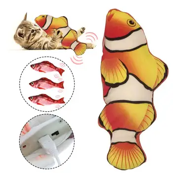 30CM Pet Cats Electronic Catnip Toys USB Charging Simulation Fish Toys Dog Cat Playing Biting Chewing Toy Pets Supplies
30CM Pet Cats Electronic Catnip Toys USB Charging Simulation Fish Toys Dog Cat Playing Biting Chewing Toy Pets Supplies