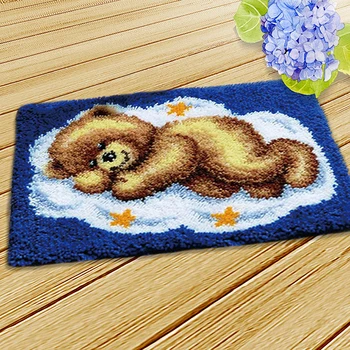 DIY Cushion Carpet Mat Bear Latch Hook Rug Kit Embroidery Crocheting Tool for Felting Cross Stitch Thread Embroidery Kit
DIY Cushion Carpet Mat Bear Latch Hook Rug Kit Embroidery Crocheting Tool for Felting Cross Stitch Thread Embroidery Kit
