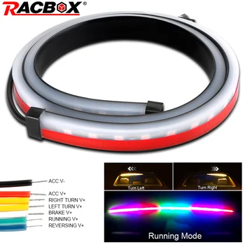 RACBOX 90/100cm Car Styling 1/7Colors Unverisal Car Brake Flexible LED High Rear Additional Stop Lights With Turn Signal Running
RACBOX 90/100cm Car Styling 1/7Colors Unverisal Car Brake Flexible LED High Rear Additional Stop Lights With Turn Signal Running