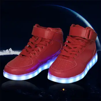 Fashionable Design Women Lady Men Breathable LED Light Lace Up Luminous Shoes Sport Type Casual Unisex Sneaker
Fashionable Design Women Lady Men Breathable LED Light Lace Up Luminous Shoes Sport Type Casual Unisex Sneaker