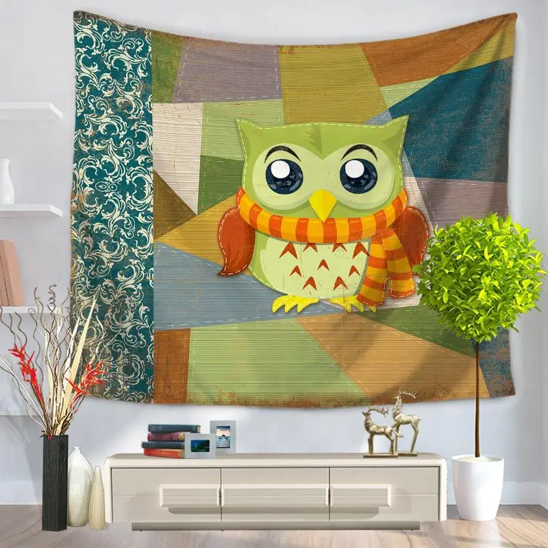3D Owl Tapestry Colorful Decorative Mandala Tapestry Indian Hippie Wall Carpet Home Decor Blanket Yoga Mat Kids Gift 150x130/200
3D Owl Tapestry Colorful Decorative Mandala Tapestry Indian Hippie Wall Carpet Home Decor Blanket Yoga Mat Kids Gift 150x130/200