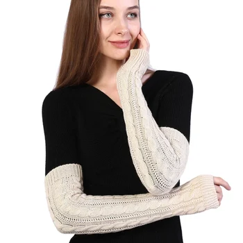 Women Autumn Winter Half-finger Wool Gloves Long Twist Knit Warm Arm Cover New
Women Autumn Winter Half-finger Wool Gloves Long Twist Knit Warm Arm Cover New