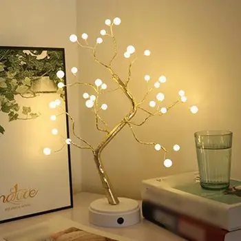 LED Night Light Mini Christmas Tree Copper Wire Garland Lamp Decor Kids Fairy String Lights Luminary Holiday Lighting for Home
LED Night Light Mini Christmas Tree Copper Wire Garland Lamp Decor Kids Fairy String Lights Luminary Holiday Lighting for Home
