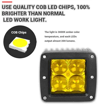 UTV LED Work Light 2Pcs Amber 12W Fog Driving Lamp Flood Waterproof Replacement
UTV LED Work Light 2Pcs Amber 12W Fog Driving Lamp Flood Waterproof Replacement