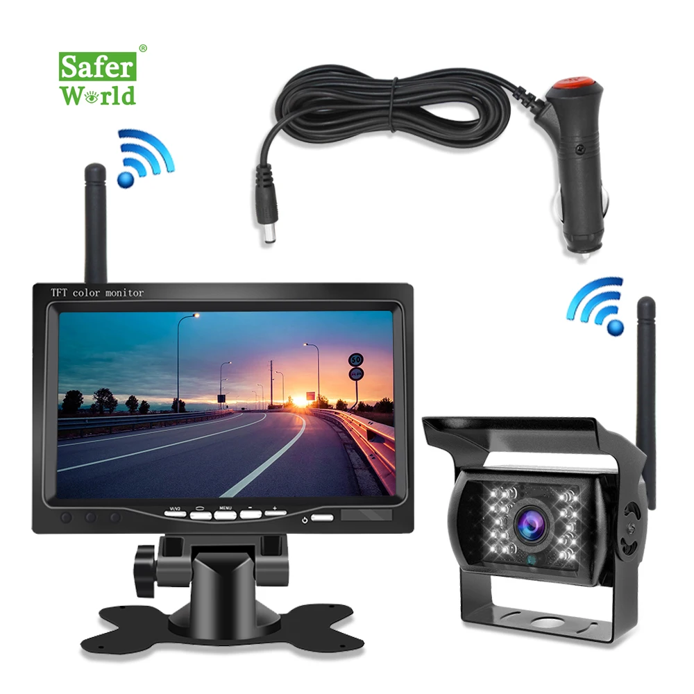 No Interference Digital Signal 24V Dc Ahd 7 Wireless Backup Camera System For Truck
No Interference Digital Signal 24V Dc Ahd 7 Wireless Backup Camera System For Truck