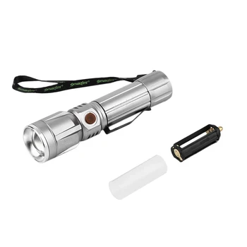 Skywolfeye Aluminum Alloy Led Light Rechargeable Flashlight Telescopic Focus Led Flashlight Long Range Torch X26
Skywolfeye Aluminum Alloy Led Light Rechargeable Flashlight Telescopic Focus Led Flashlight Long Range Torch X26