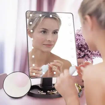 22 LED Lighted Touch Screen Makeup Mirror Vanity Make up Rotating Cosmetic Beauty LED Table Stand Mirrors 360 Degrees Rotation
22 LED Lighted Touch Screen Makeup Mirror Vanity Make up Rotating Cosmetic Beauty LED Table Stand Mirrors 360 Degrees Rotation