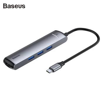 Baseus 6-in-1 Smart HUB USB C to HDM To MacBook Pro HUB supports USB3.0 transmission 5Gbps usb Port TipoC HUB
Baseus 6-in-1 Smart HUB USB C to HDM To MacBook Pro HUB supports USB3.0 transmission 5Gbps usb Port TipoC HUB