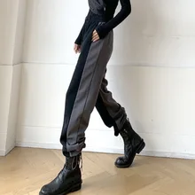 2021 Autumn and Spring High Waist Drape Contrast Stitching Casual Suit Long Straight Sports Wide Leg Trousers Vintage Streetwear
2021 Autumn and Spring High Waist Drape Contrast Stitching Casual Suit Long Straight Sports Wide Leg Trousers Vintage Streetwear