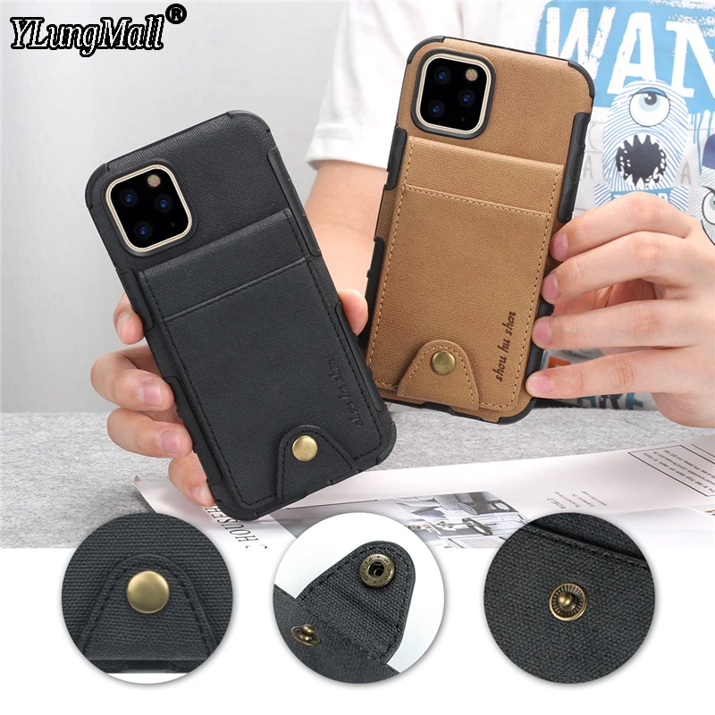 Buckle Credit Card Slots Case for iPhone 11 Pro Max 2019 Case Coque iPhone 7 8 Plus Xs Max XR X Cloth Phone Case Back Cover
Buckle Credit Card Slots Case for iPhone 11 Pro Max 2019 Case Coque iPhone 7 8 Plus Xs Max XR X Cloth Phone Case Back Cover