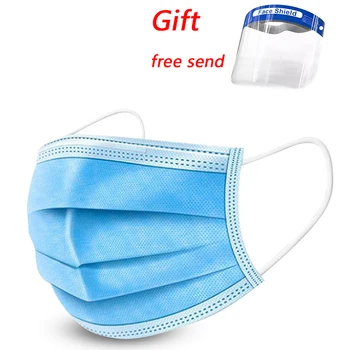 50pcs/lot Disposable Face Mask Non-Woven Three-layer Filter Unisex Masks Soft Breathable Blue Mask Dropshipping Face Mask
50pcs/lot Disposable Face Mask Non-Woven Three-layer Filter Unisex Masks Soft Breathable Blue Mask Dropshipping Face Mask