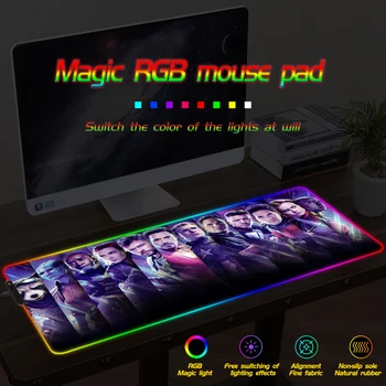 FFFAS America RGB Gaming Large Mouse Pad Gamer Computer Mousepad with Led Backlight Carpet for Keyboard Desk Mat Mause
FFFAS America RGB Gaming Large Mouse Pad Gamer Computer Mousepad with Led Backlight Carpet for Keyboard Desk Mat Mause