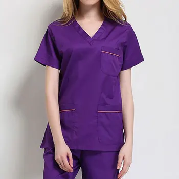 Medical Suits Nursing Shirt Work Uniforms Short-sleeved Dental Clinic Tops/Suits Summer Doctor Costume Women Clothes 
Medical Suits Nursing Shirt Work Uniforms Short-sleeved Dental Clinic Tops/Suits Summer Doctor Costume Women Clothes