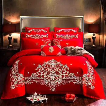 Duvets and bedding sets duvet Romantic for wedding couple Comforter Cover with pillowcase Home Textile of Bedding Supplies
Duvets and bedding sets duvet Romantic for wedding couple Comforter Cover with pillowcase Home Textile of Bedding Supplies