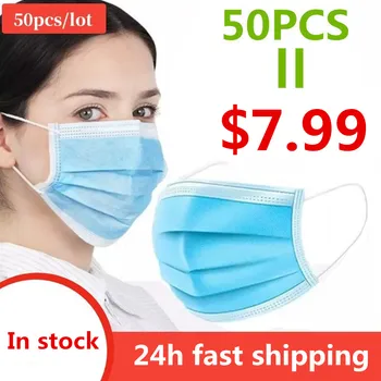 In Stock 50PCS 3 Layer Disposable Face Mask Anti Dust Influenza Bacterial Facial Dust-Proof Safety Protective Mouth Masks Unisex
In Stock 50PCS 3 Layer Disposable Face Mask Anti Dust Influenza Bacterial Facial Dust-Proof Safety Protective Mouth Masks Unisex