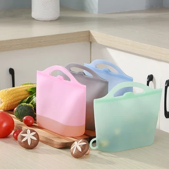 2 Pcs Kitchen Food Sealing Storage Bag Zero Waste Reusable Silicone Self Sealing Bag Vegetable Fruit Refrigerator Storage Bag
2 Pcs Kitchen Food Sealing Storage Bag Zero Waste Reusable Silicone Self Sealing Bag Vegetable Fruit Refrigerator Storage Bag