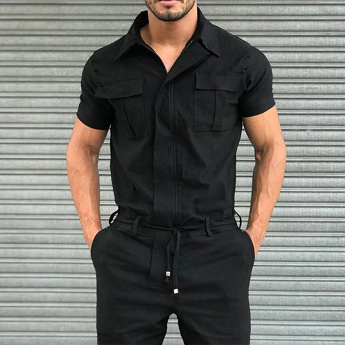 Mens shorts jumpsuit Clearance