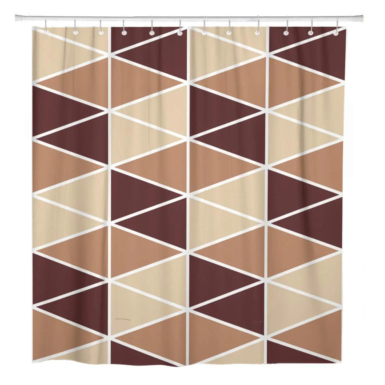 72"x72" Shower Curtain Waterproof Polyester Fabric Beautiful Abstract of Geometric Stripes on Blue Color Creativity Decorative
72"x72" Shower Curtain Waterproof Polyester Fabric Beautiful Abstract of Geometric Stripes on Blue Color Creativity Decorative