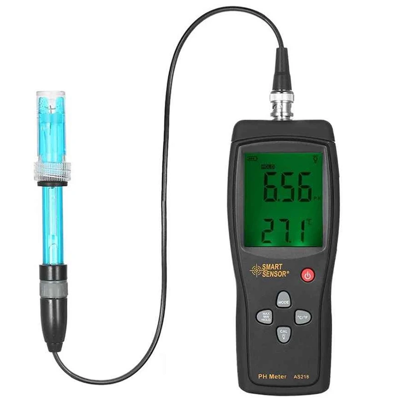 As218 Digital Ph Meter 0.00~14.00Ph Moisture Measuring Instrument Water Soil Ph Acidity Tester
As218 Digital Ph Meter 0.00~14.00Ph Moisture Measuring Instrument Water Soil Ph Acidity Tester