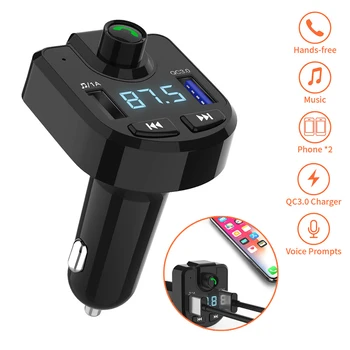 Car Charger Hands-free FM Transmitter bluetooth Car Kit LCD MP3 Player Dual USB Car Phone Charger for iPhone
Car Charger Hands-free FM Transmitter bluetooth Car Kit LCD MP3 Player Dual USB Car Phone Charger for iPhone