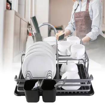 Kitchen Tableware Cutlery Storage Box Double Dish Storage Rack Home Multi-function Cupboard Drain Rack
Kitchen Tableware Cutlery Storage Box Double Dish Storage Rack Home Multi-function Cupboard Drain Rack