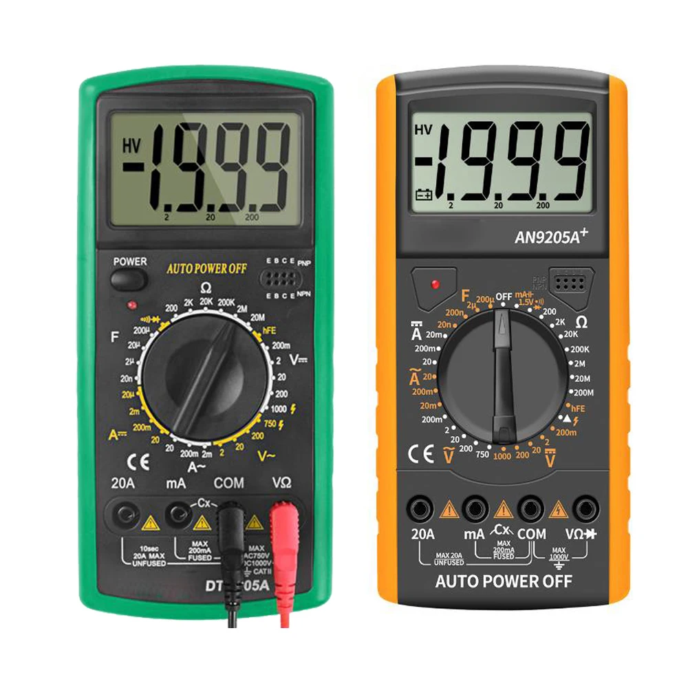 Handheld Digital Multimeter AC DC Professional Transistor Tester Meter Ammeter Voltmeter Ohm Voltage Tester Meter Multimetro
Handheld Digital Multimeter AC DC Professional Transistor Tester Meter Ammeter Voltmeter Ohm Voltage Tester Meter Multimetro