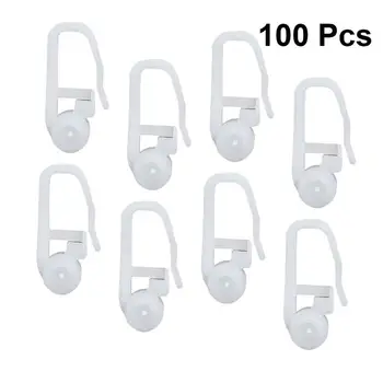 100PC Bed Curtain Special Hook Accessories Curtain Hanging Ring with Ball Track Hook Curtain Roll Universal Curtain Roller Blind
100PC Bed Curtain Special Hook Accessories Curtain Hanging Ring with Ball Track Hook Curtain Roll Universal Curtain Roller Blind
