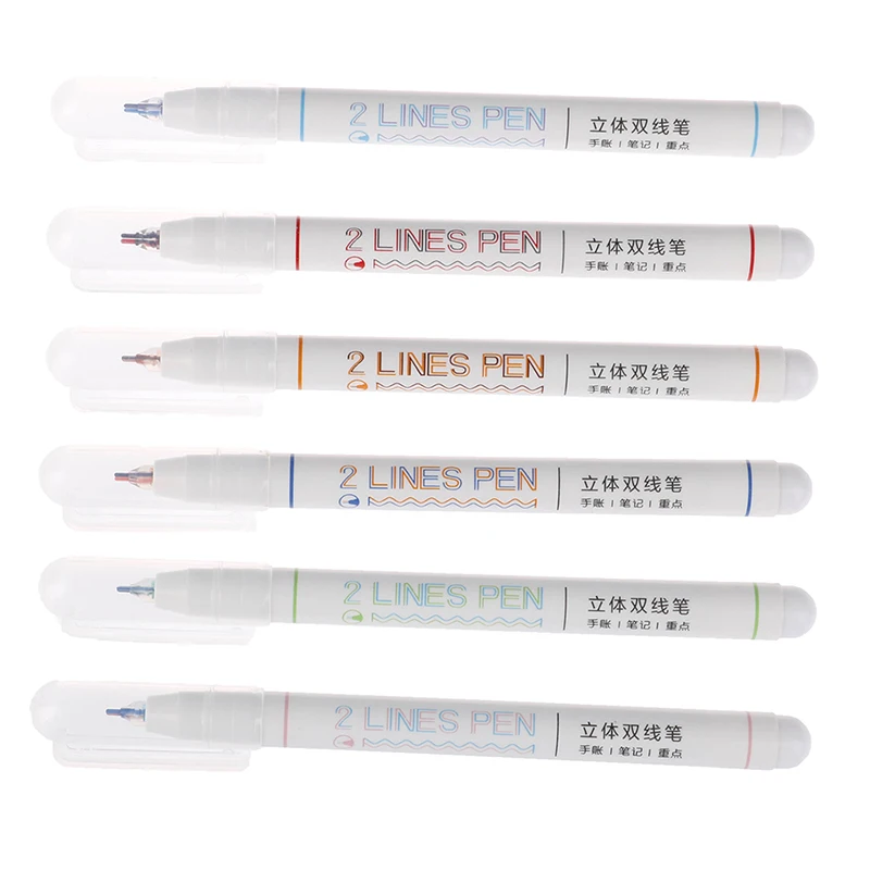 1pc 2 Lines Outline Double Head Pens Colorful Liner Pen For Writing Drawing Stationery School & Office Suppllies Kids Gifts
1pc 2 Lines Outline Double Head Pens Colorful Liner Pen For Writing Drawing Stationery School & Office Suppllies Kids Gifts
