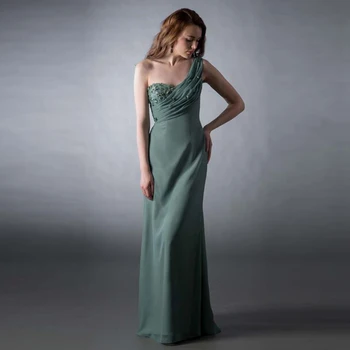 New Arriva Charming Moss Green Chiffon One Shoulder Mother of the Bride Dresses Sleeveless Wedding Party Gowns Floral Ruffles
New Arriva Charming Moss Green Chiffon One Shoulder Mother of the Bride Dresses Sleeveless Wedding Party Gowns Floral Ruffles