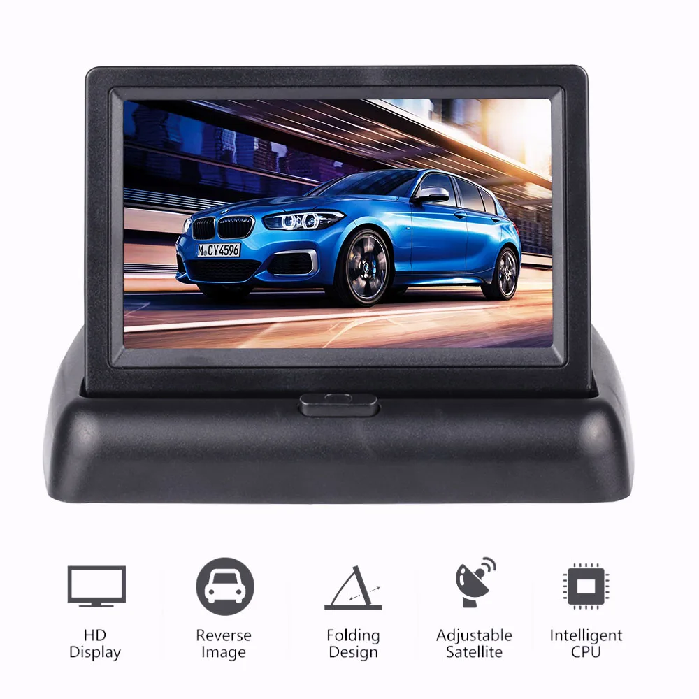 4.3 inch Foldable Car Monitor TFT LCD Display Cameras Reverse Camera Parking System for Car Rearview Monitors NTSC PAL
4.3 inch Foldable Car Monitor TFT LCD Display Cameras Reverse Camera Parking System for Car Rearview Monitors NTSC PAL