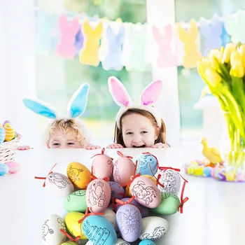 Easter Eggs Children Handmade Craft Toys DIY Easter Eggs Cartoon Painted Eggshell Kids Educational Toys Gifts Random Color
Easter Eggs Children Handmade Craft Toys DIY Easter Eggs Cartoon Painted Eggshell Kids Educational Toys Gifts Random Color