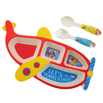 3Pcs/Set Bamboo Fiber Children's Plate Aircraft Shape Grid Bowl Eating Fork Spoon Set Baby Feeding Tableware Kids Tableware Set
3Pcs/Set Bamboo Fiber Children's Plate Aircraft Shape Grid Bowl Eating Fork Spoon Set Baby Feeding Tableware Kids Tableware Set
