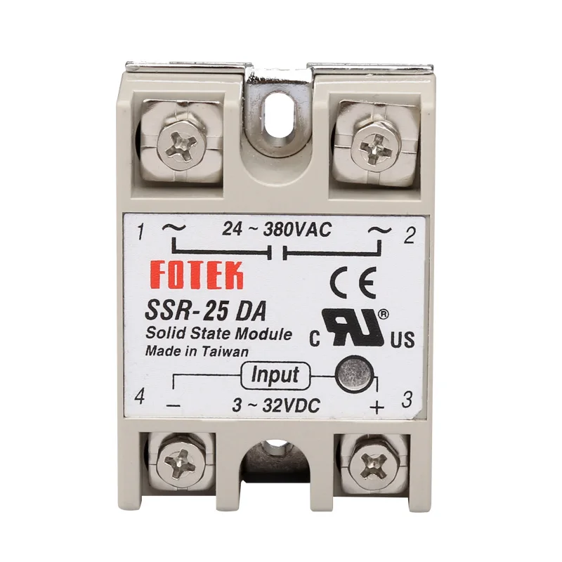 SSR-10DA SSR-25DA SSR-40DA SSR-60DA 10A 25A 40A 60A Solid State Relay Module 3-32V Input DC 24-380V AC Output High Quality
SSR-10DA SSR-25DA SSR-40DA SSR-60DA 10A 25A 40A 60A Solid State Relay Module 3-32V Input DC 24-380V AC Output High Quality