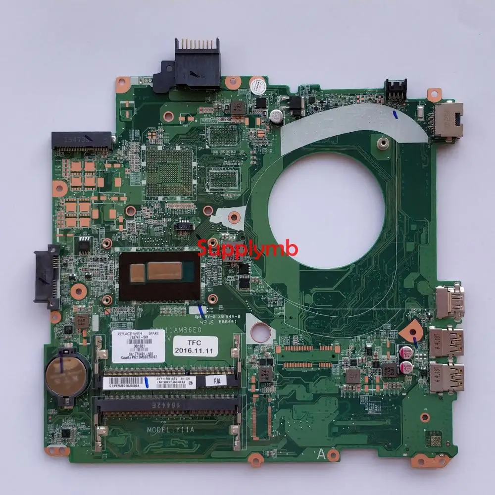 763747-501 763747-001 763747-601 DAY11AMB6E0 w I5-4210U CPU Onboard for HP 14-U Series NoteBook PC Laptop Motherboard Tested
763747-501 763747-001 763747-601 DAY11AMB6E0 w I5-4210U CPU Onboard for HP 14-U Series NoteBook PC Laptop Motherboard Tested