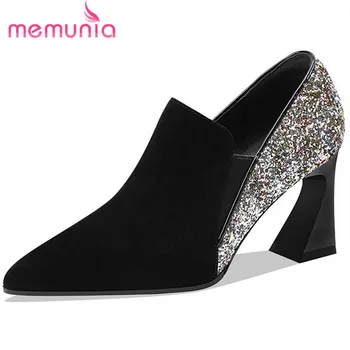 MEMUNIA 2020 new arrival women pumps suede leather sequined pointed toe dress party shoes ladies spring autumn single shoes
MEMUNIA 2020 new arrival women pumps suede leather sequined pointed toe dress party shoes ladies spring autumn single shoes
