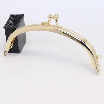 E396#11cm Round bead O-ring semicircle no hole gold purse frame clasp DIY Kiss lock bag coin purse accessories 5pcs/lot
E396#11cm Round bead O-ring semicircle no hole gold purse frame clasp DIY Kiss lock bag coin purse accessories 5pcs/lot