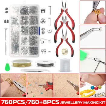 Jewelry Pliers Tools Kit Equipment Necklace Earrings Repair Tools Set Beads Measure for Handmade Jewelry Making
Jewelry Pliers Tools Kit Equipment Necklace Earrings Repair Tools Set Beads Measure for Handmade Jewelry Making