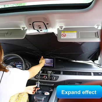 Auto Front Window Sun Shade Protector Foldable Reflective Umbrella Parasol Car Sun Protector Interior Windshield Protection Tool
Auto Front Window Sun Shade Protector Foldable Reflective Umbrella Parasol Car Sun Protector Interior Windshield Protection Tool