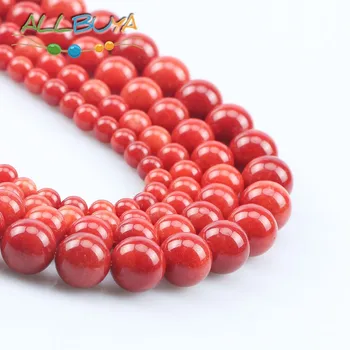 Natural Stone Red Coral Jades Beads for Jewelry Making DIY Bracelet Necklace Accessories 6 8 10 12mm Round Loose Spacer Beads
Natural Stone Red Coral Jades Beads for Jewelry Making DIY Bracelet Necklace Accessories 6 8 10 12mm Round Loose Spacer Beads