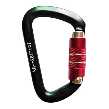 26KN Professional Mountaineering Caving Rock Climbing Carabiner D-Shaped Heavy Duty Safety Locking Buckle Escalade Accessories
26KN Professional Mountaineering Caving Rock Climbing Carabiner D-Shaped Heavy Duty Safety Locking Buckle Escalade Accessories