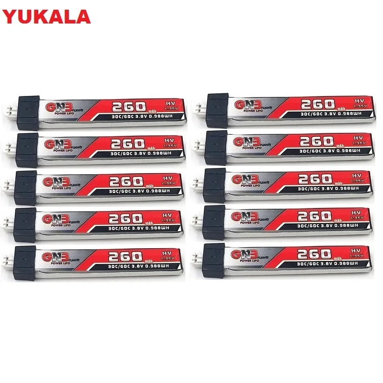 GAONENG 260mAh 3.8V 30C/60C HV Lipo battery PH2.0 Plug for US65 Inductrix FPV BetaFPV 65S UR65 Tiny Whoop Drone 5PCS 10PCS 
GAONENG 260mAh 3.8V 30C/60C HV Lipo battery PH2.0 Plug for US65 Inductrix FPV BetaFPV 65S UR65 Tiny Whoop Drone 5PCS 10PCS