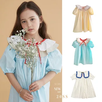 EnkeliBB RJ Toddler Grils Summer Dress Beautiful Peter Pan Collar Bubble Sleeve A-line Dresses Korean Kids Brand Sweet Dress
EnkeliBB RJ Toddler Grils Summer Dress Beautiful Peter Pan Collar Bubble Sleeve A-line Dresses Korean Kids Brand Sweet Dress