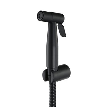 Black Hand-Held Bidet Toilet Sprayer Set Sprayer with 1.5M Hose and Bracket
Black Hand-Held Bidet Toilet Sprayer Set Sprayer with 1.5M Hose and Bracket